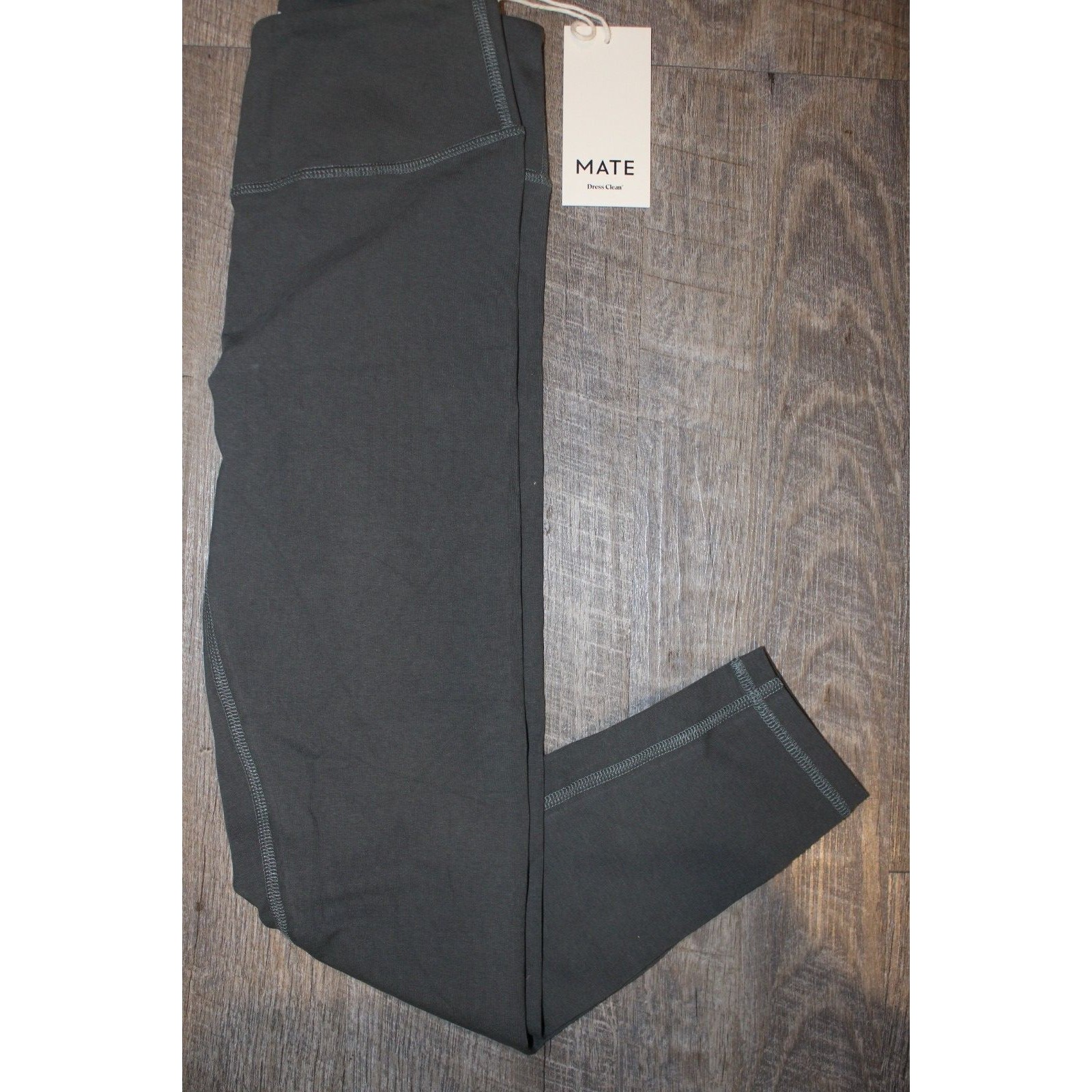 Mate The Label Organic Cotton Midi Leggings Forest Green Nwt Nwot — image 8 of 8